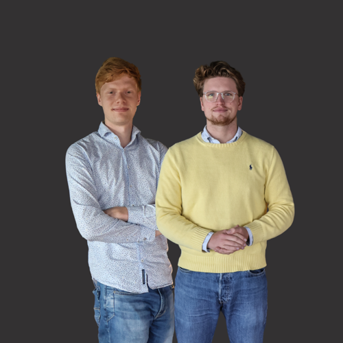 Stef en Stefan, stagiaires bij Arcady