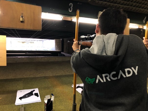 1ste Teamuitje Arcady op de schietbaan